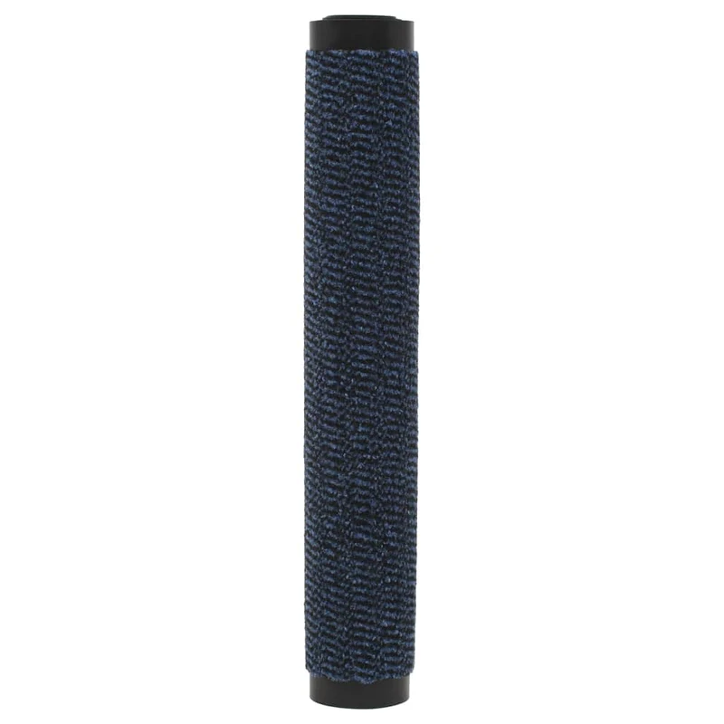 Paillasson de porte d'entrée touffeté 60 x 180 cm en PP bleu support en caoutchouc antidérapant DEC040671