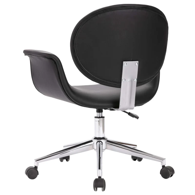 Lot de 2 chaises de salle à manger cuisine design contemporain synthétique noir CDS020811