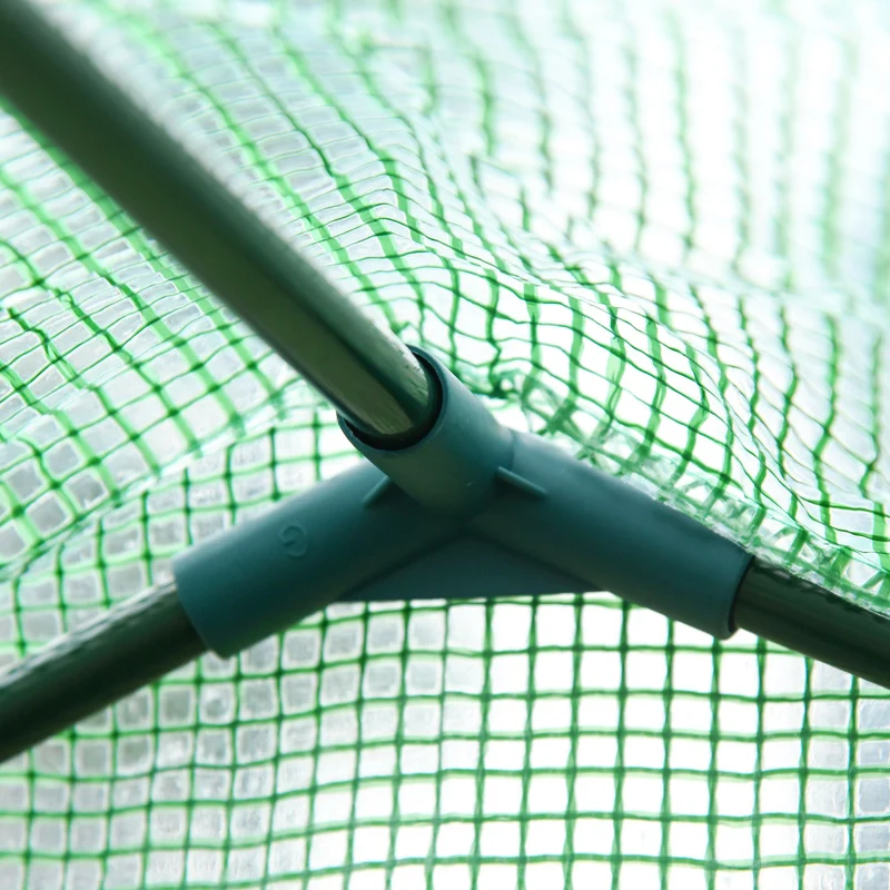 Serre de jardin balcon 180 x 100 x 168 cm protection contre le froid porte zippée moderne épuré en polyéthylène vert 21_0004075