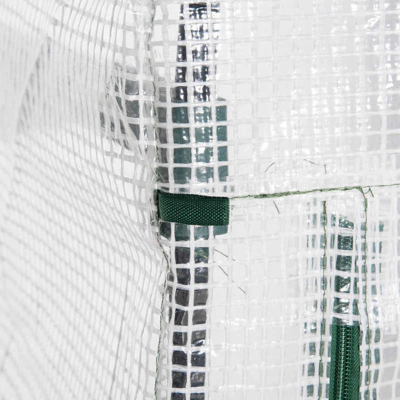 Serre de jardin 4 niveaux 70 x 50 x 160 cm pour protection contre intempéries et insectes moderne épuré en acier blanc 21_0004096