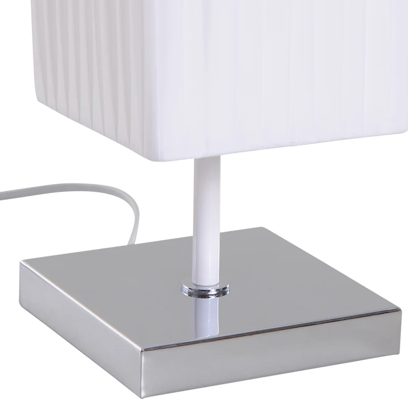 Lampadaire colonne salon 14 x 14 x 120 cm éclairage tamisé ambiance chaleureuse design moderne stable en métal blanc 21_0007003