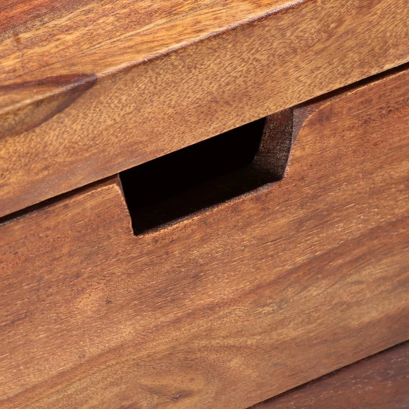 Table de chevet avec 3 tiroirs 40 x 30 x 50 cm bois massif et bois d'ingénierie DEC032937