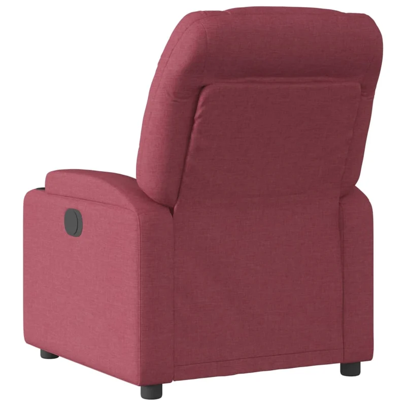 Fauteuil relax TV fonction d'inclinaison électrique très confortable en tissu rouge bordeaux DEC028533
