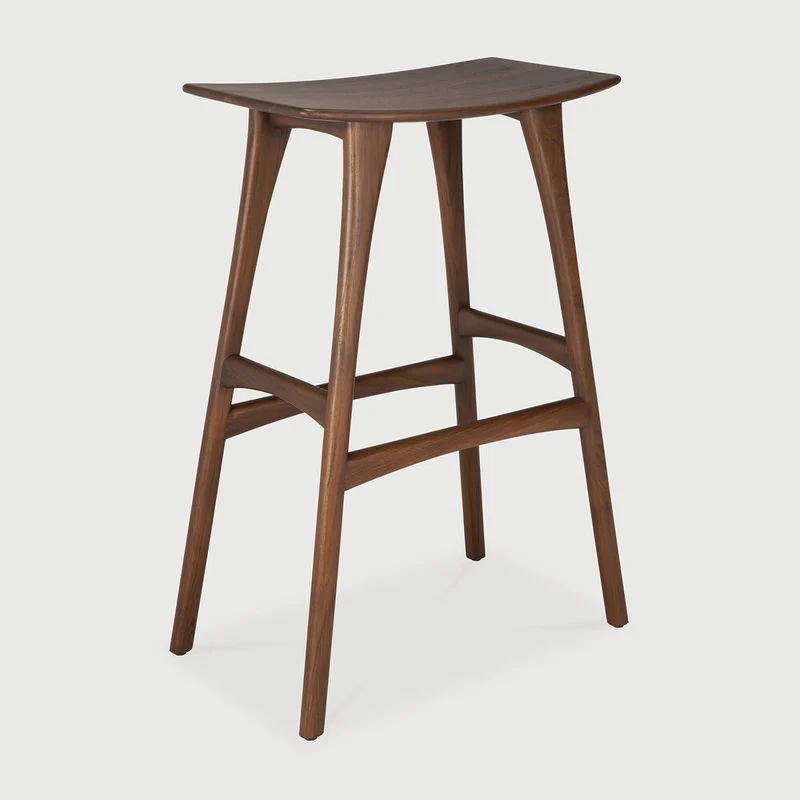 Osso Bar Stool - Teak Brown