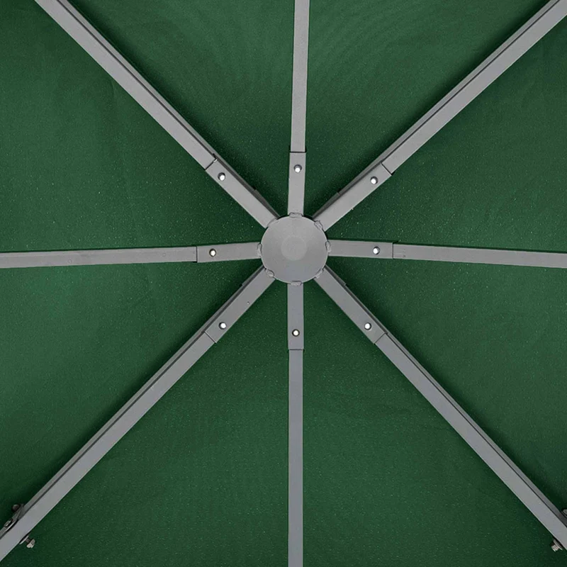 Toit de remplacement tonnelle jardin 3 x 3 m 180 g/m² imperméable protection solaire tendance en polyester vert foncé 21_0000030