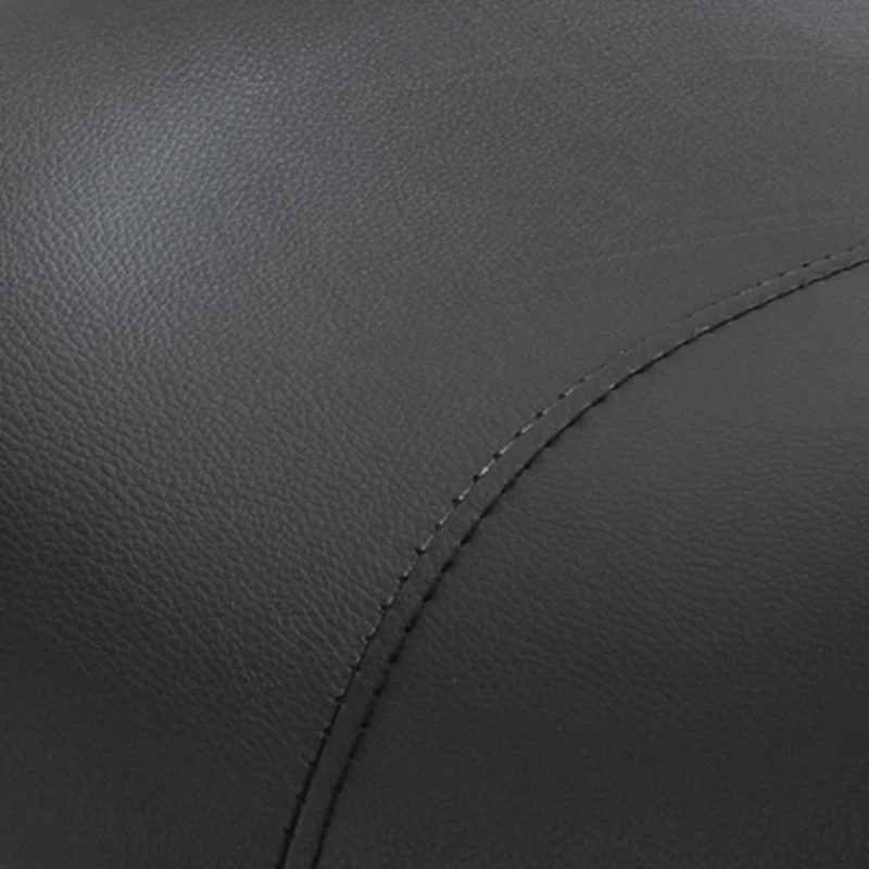 Tabouret à roulettes selle ergonomique 52 x 53 x 49-61 cm réglable assise mousse contemporain en PU noir 21_0000095