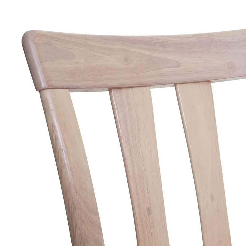 2 chaises de salle à manger cuisine design classique en tissu orange et bois massif clair 04_0002960