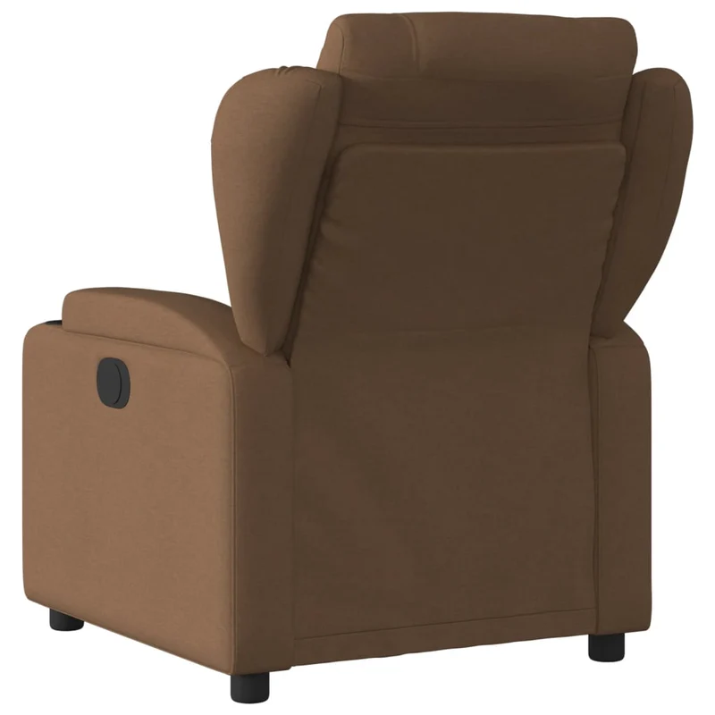 Fauteuil relax TV fonction de levage électrique très confortable en tissu marron DEC028450