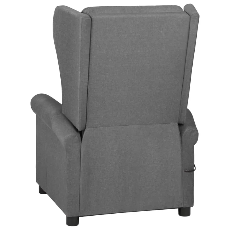 Fauteuil relax TV rembourrage confortable fonction d'inclinaison manuelle en tissu gris clair DEC027892