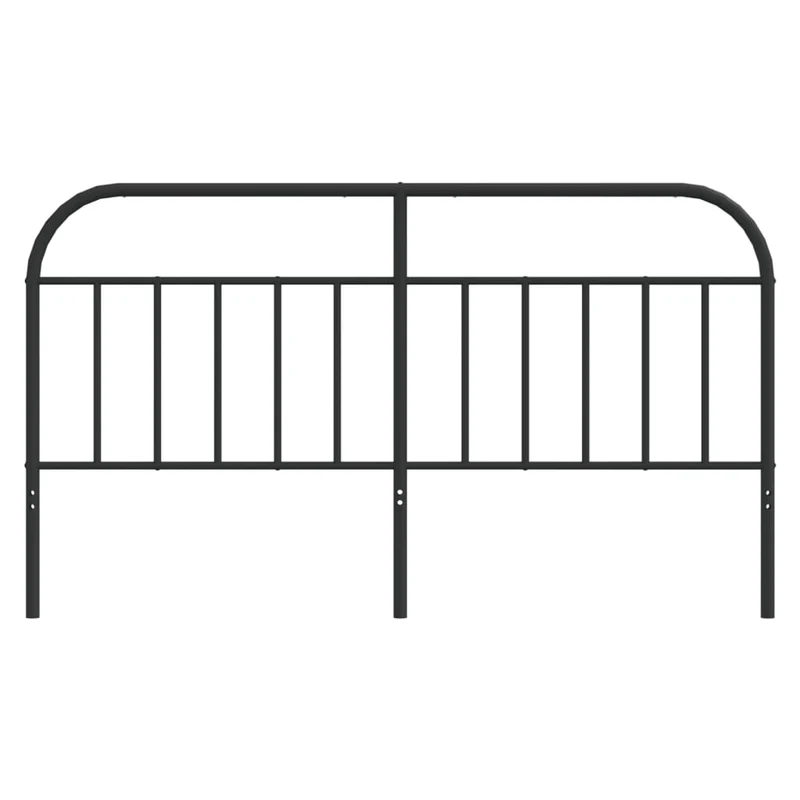 Tête de lit accessoire couchage chambre à coucher meuble 180 cm métal noir TDL0202424