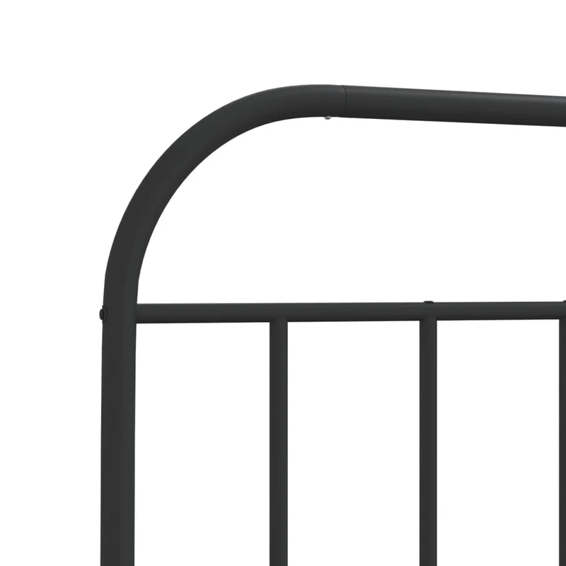Tête de lit accessoire couchage chambre à coucher meuble 180 cm métal noir TDL0202424