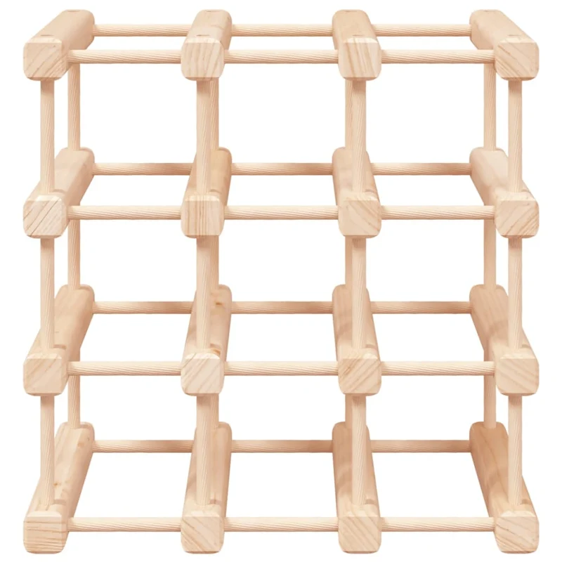 Casier range bouteilles étagère de rangement vin pour 12 bouteilles 36 x 23 x 36 cm bois de pin DEC024391