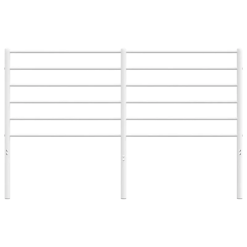 Tête de lit accessoire couchage chambre à coucher meuble 150 cm métal blanc TDL0202476