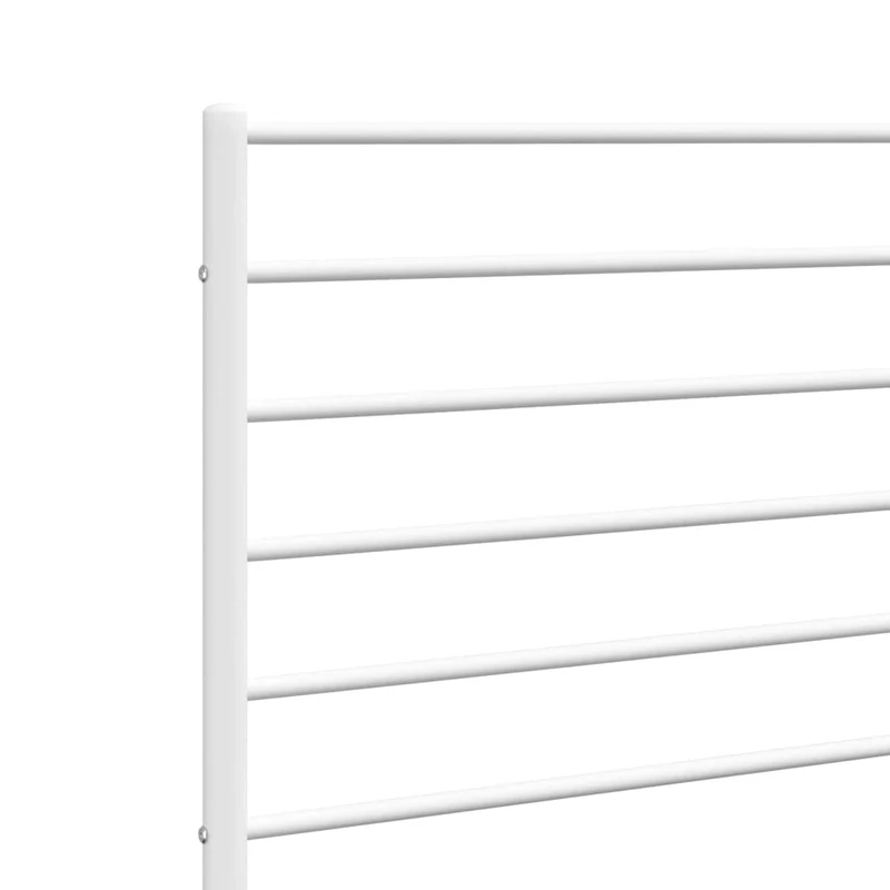 Tête de lit accessoire couchage chambre à coucher meuble 150 cm métal blanc TDL0202476