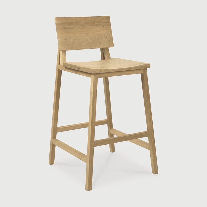 Oak N3 Kitchen Counter Stool