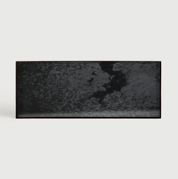 Charcoal Mirror Valet Tray