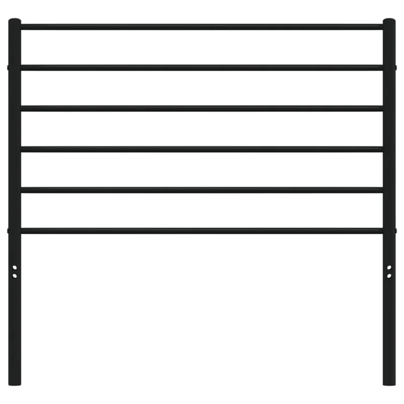 Tête de lit accessoire couchage chambre à coucher meuble 100 cm métal noir TDL0202450