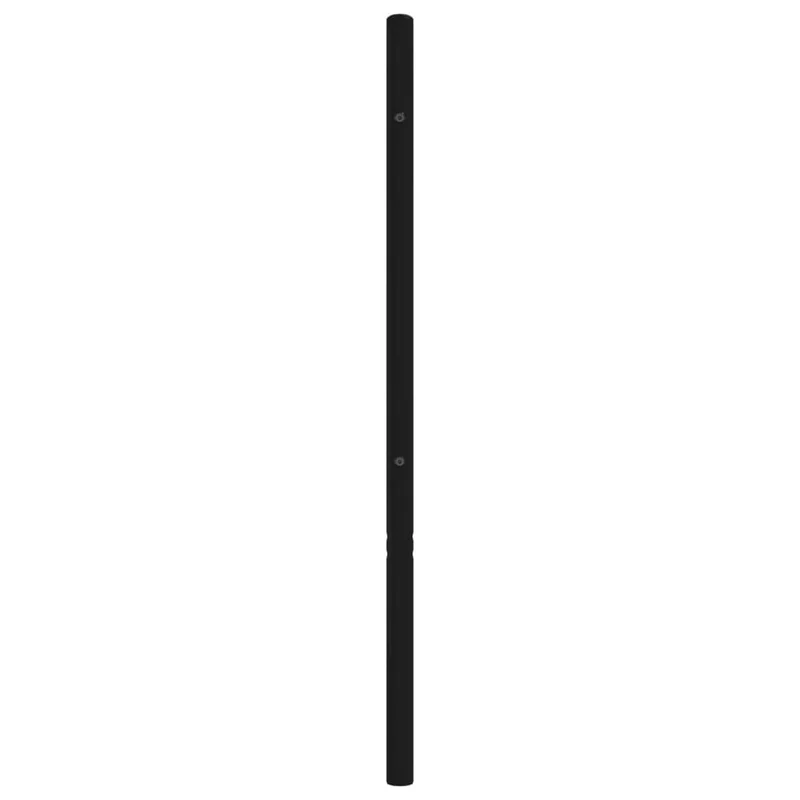 Tête de lit accessoire couchage chambre à coucher meuble 100 cm métal noir TDL0202450