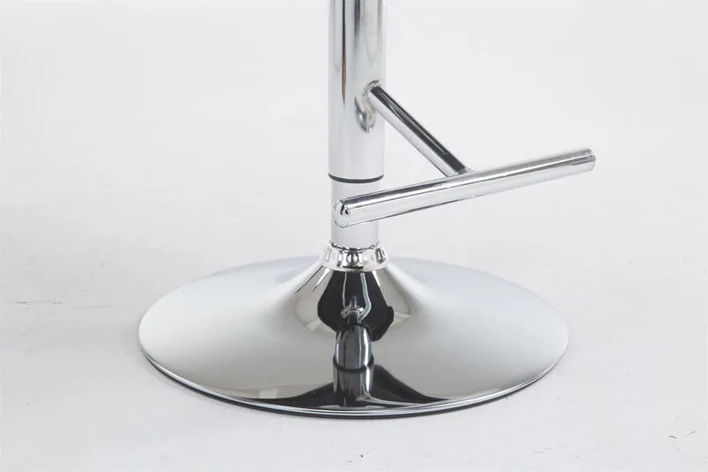 Tabouret de bar x1 avec accoudoirs et dossier confortable en tissu noir pieds métal chromé TDB10783
