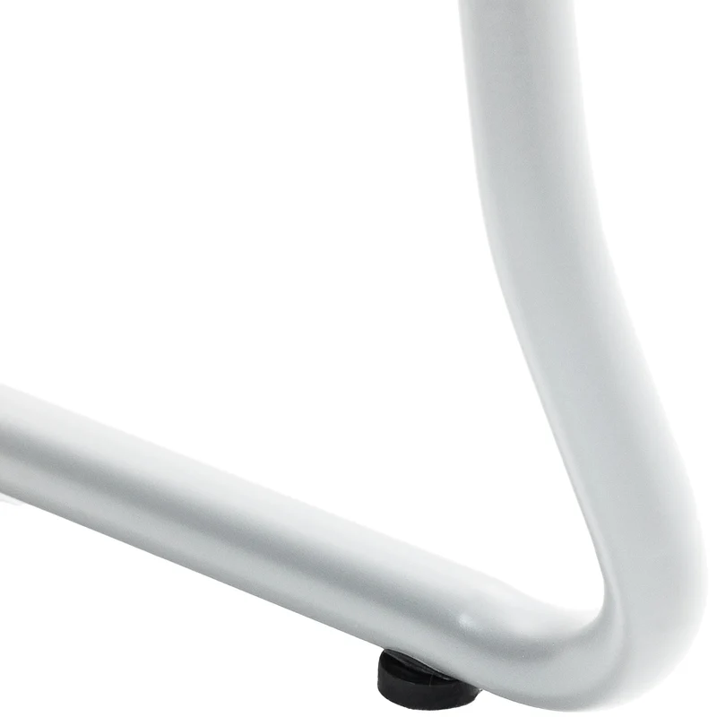 Chaise blanche au design épuré – Style contemporain plastique blanc cadre métal blanc 10_0008268