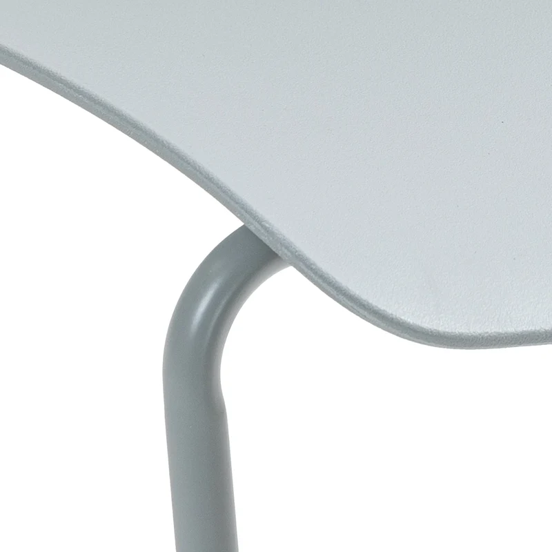 Chaise grise au design épuré – Style contemporain plastique gris cadre métal gris 10_0008267