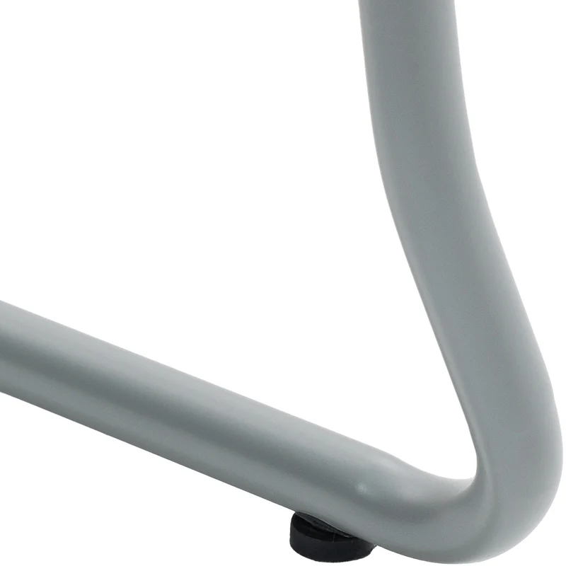 Chaise grise au design épuré – Style contemporain plastique gris cadre métal gris 10_0008267