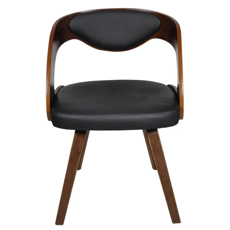 Lot de 6 chaises de salle à manger cuisine design intemporel synthétique marron CDS022590
