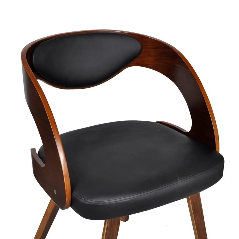 Lot de 6 chaises de salle à manger cuisine design intemporel synthétique marron CDS022590
