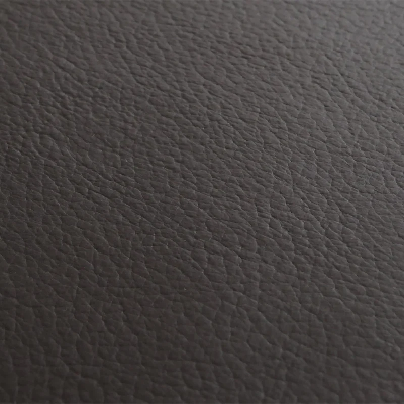 Fauteuil de relaxation avec accoudoirs et repose-pieds en véritable marron et bois 04_0007823