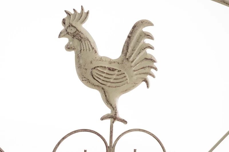 Etagère de rangement support plantes meuble pour terrasse balon salon en métal crème vieilli 10_0003984