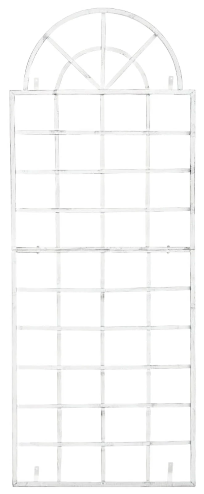 Lot de 2 treillis muraux en fer style antique pour plantes grimpantes 180 x 70 cm 10_0008924