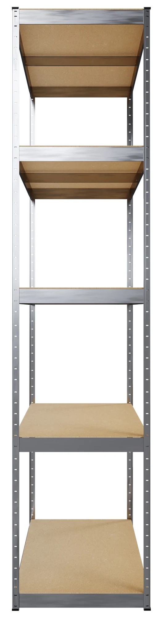 Système d'étagères d'angle en acier et MDF argent 180 x 160 x 160 cm charge 2625 kg 10_0008999