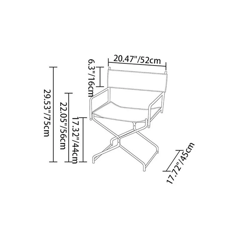 Art Deco Inspired Woven Folding Director’s Chair - Retro Plaid Fabric Portable Accent Chair For Outdoor Patio