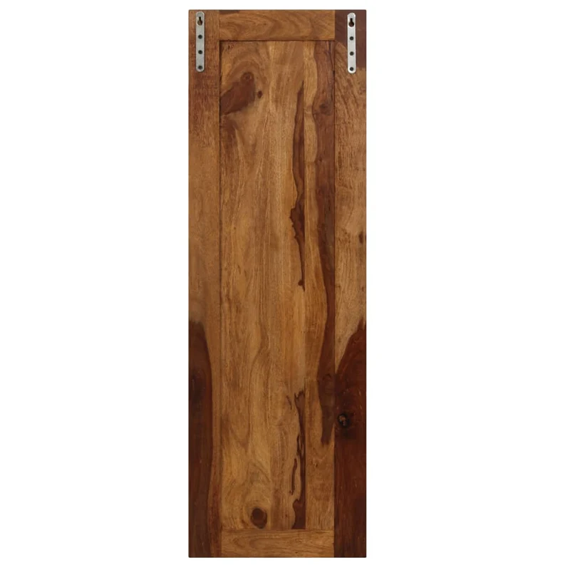 Lot de 2 portemanteaux en bois solide de Sesham 35x110 cm avec 4 crochets par pièce DEC024204