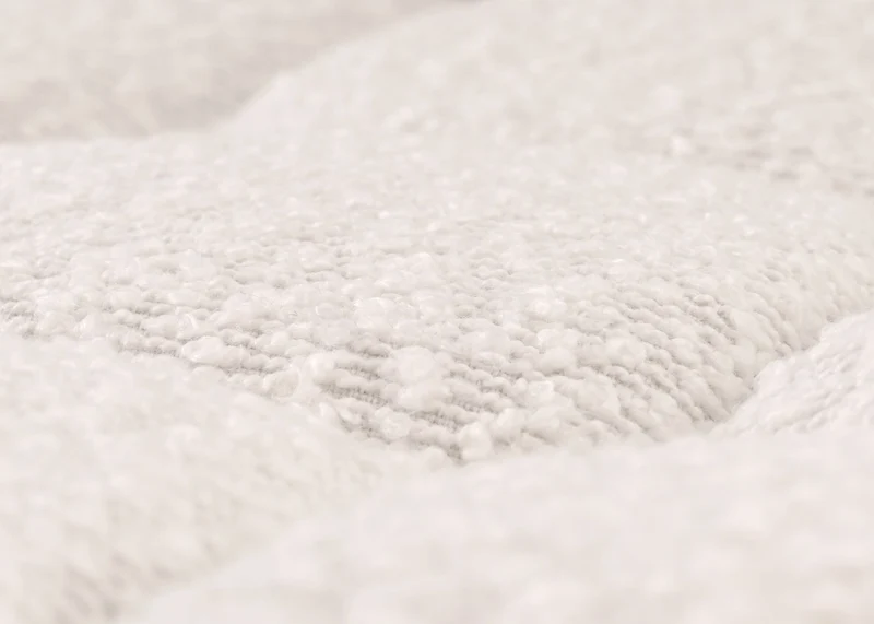 Lot de 2 tabourets de bar réglables pivotants tissu bouclette avec repose pieds acier crème blanc 04_0009958
