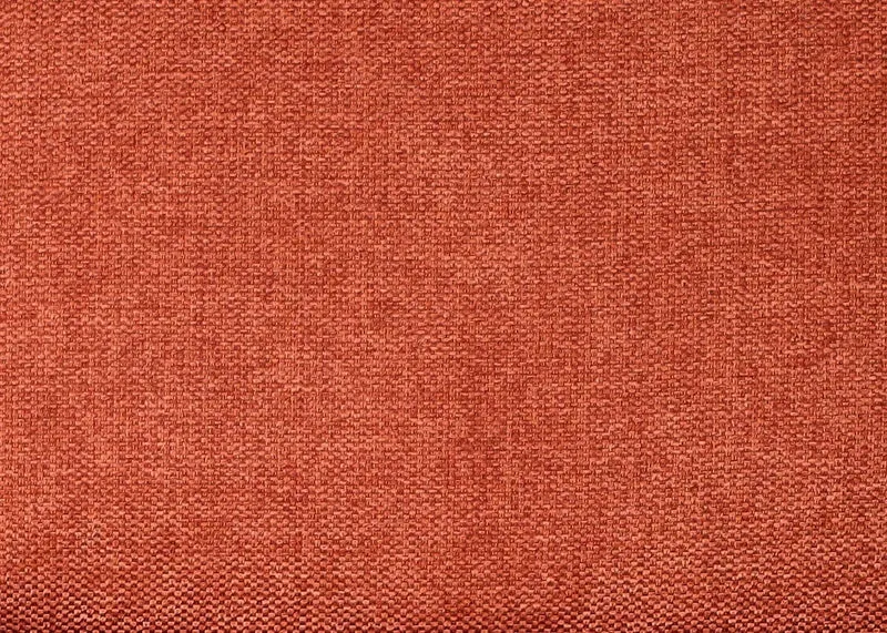 Tabouret repose-pieds pouf rembourré 38x56x40cm tissu/textile terracotta BAN04057