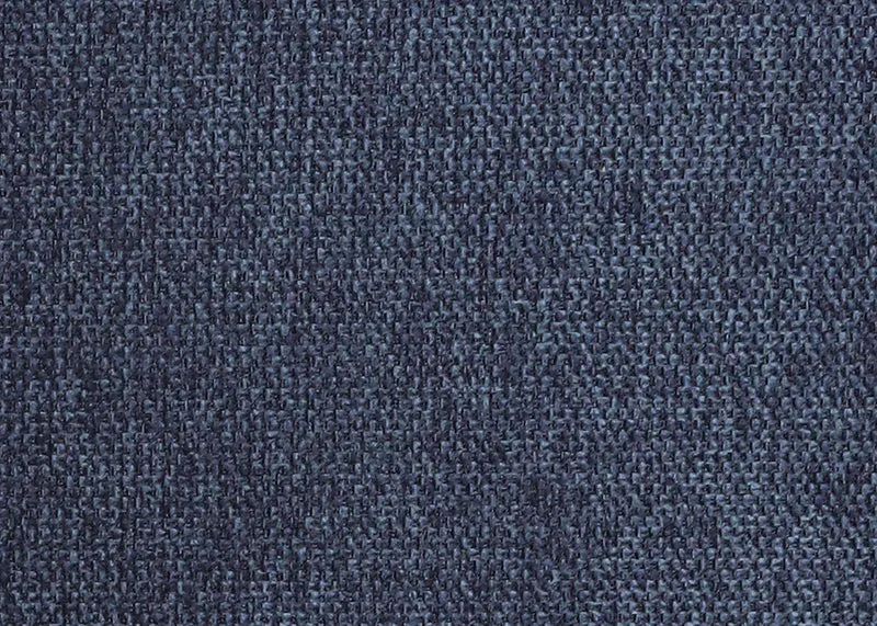 Tabouret repose-pieds pouf rembourré 38x56x40cm tissu/textile bleu BAN04056