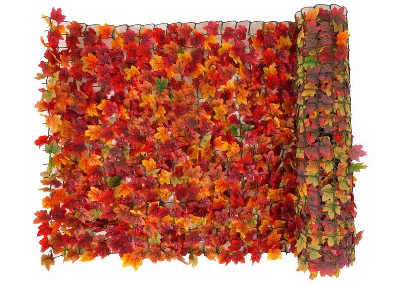 Brise-vue pour balcon revêtement de protection contre le vent pour clôture de balcon et de terrasse 500 x 150 cm érable rouge-jaune 04_0005949