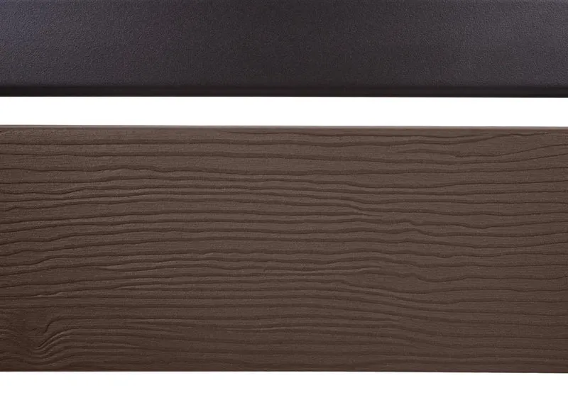Clôture cache poubelles extensible en aluminium effet bois pour 12 poubelles ou 4 conteneurs aluminium polyéthylène brun 300x110 cm 04_0006443