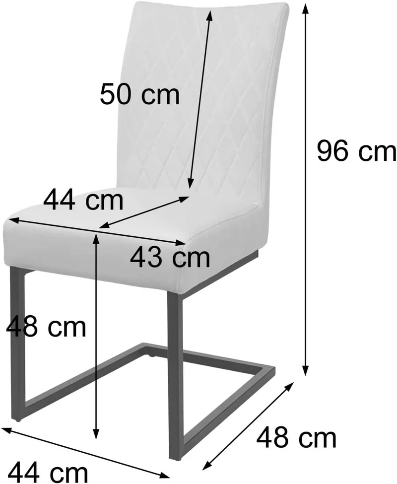 Ensemble de 2 chaises de salle à manger chaise visiteur en acier design moderne velours thermolaqué bleu turquoise CDS04490
