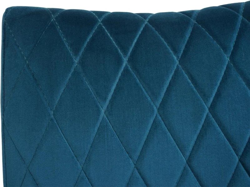 Ensemble de 2 chaises de salle à manger chaise visiteur en acier design moderne velours thermolaqué bleu turquoise CDS04490