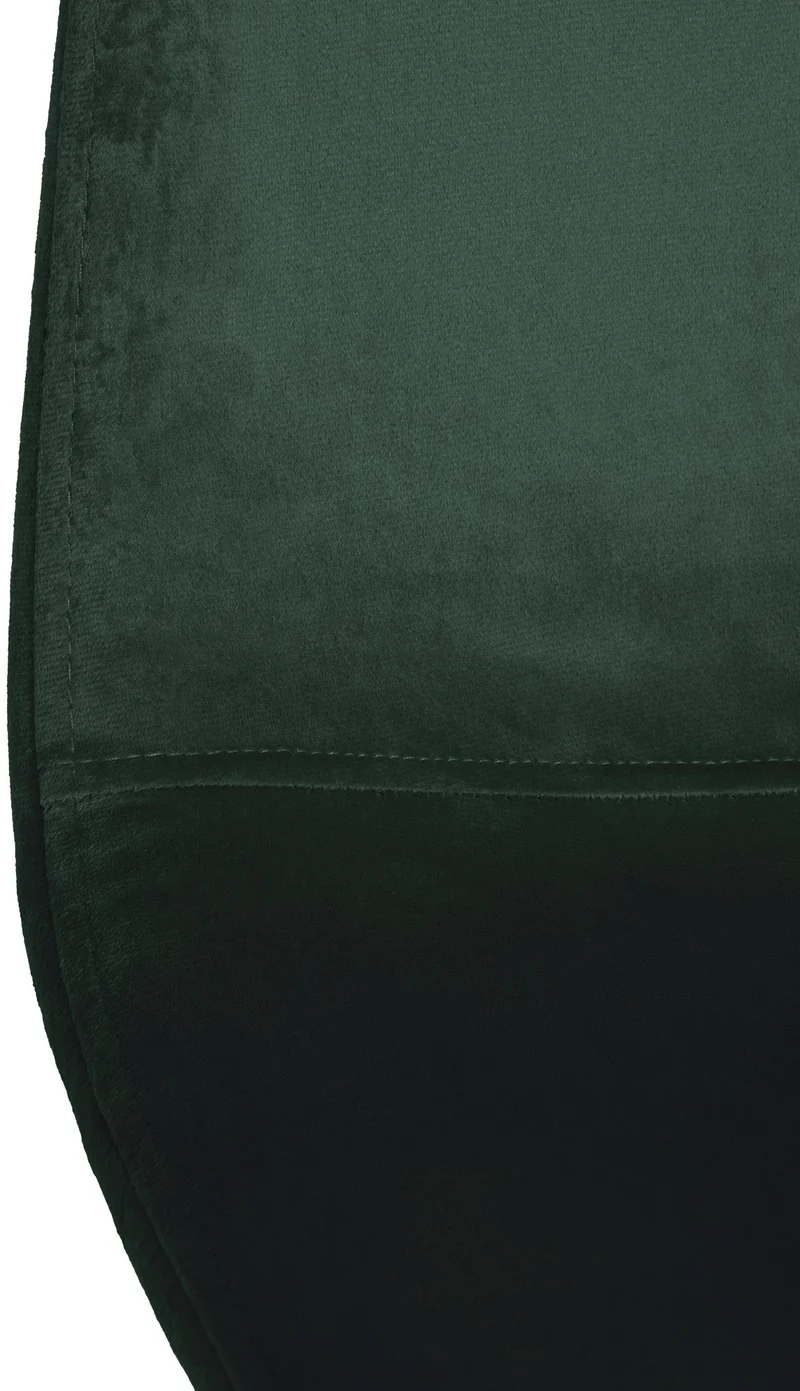 Chaise de salle à manger design simple avec pieds en métal noir assise en velours vert 10_0002062