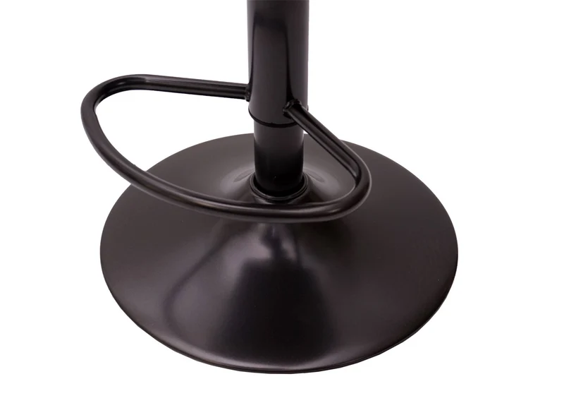 Lot de 2 tabourets de bar avec accoudoirs réglable en hauteur design industriel rotatif vintage noir-crème 04_0007462