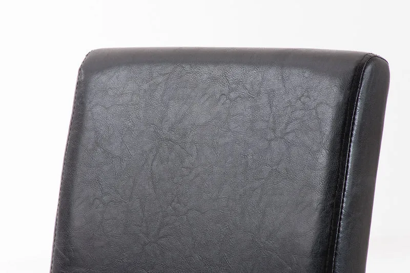 Chaise de salle à manger x1 design moderne en PVC marron et pieds en bois marron 10_0002017