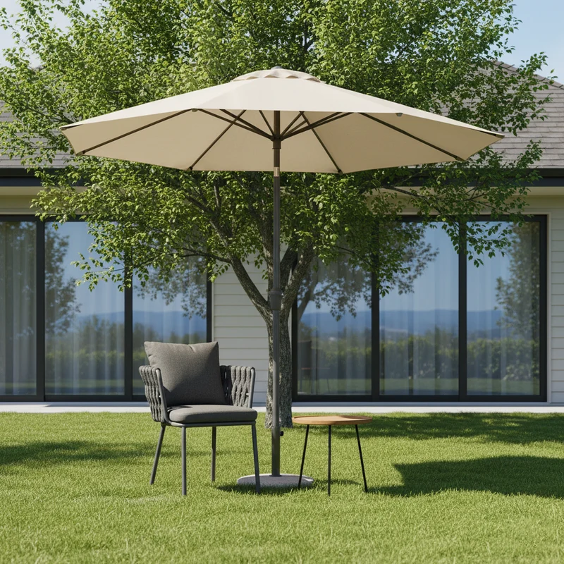 Contemporary Aluminum Outdoor Dining Chair - Waterproof Woven Backrest Accent Chair for Garden