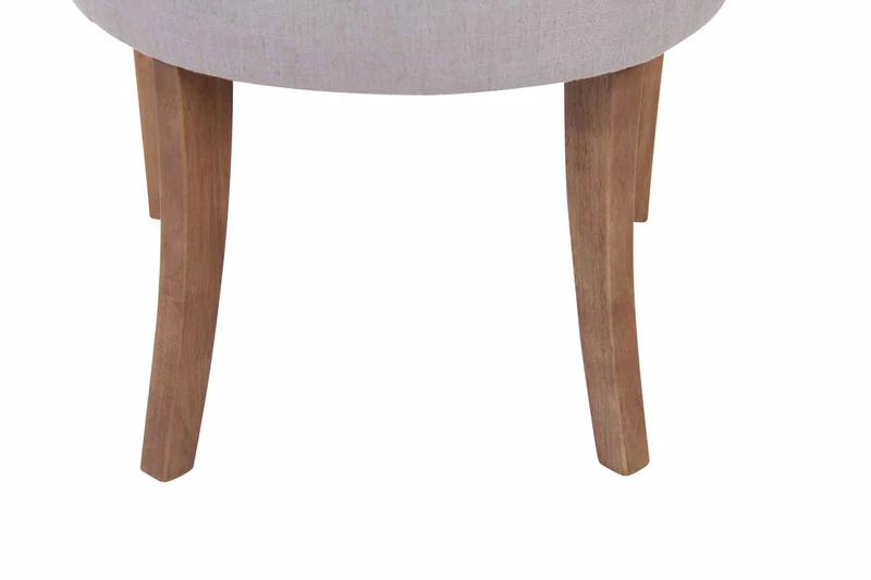 Lot de 2 chaises de salle à manger avec boutons décoratives assise en tissu gris 10_0001524