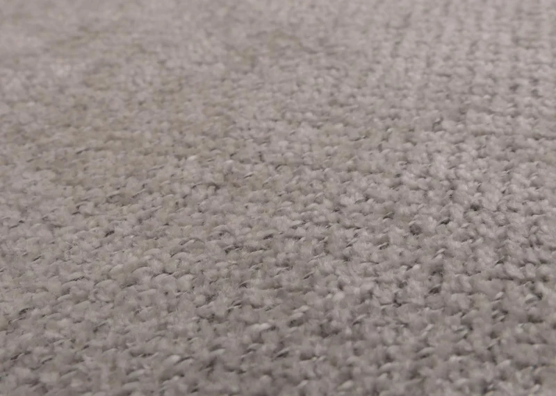 Lot de 4 chaises de salle à manger dossier haut tissu chenille gris clair bois massif naturel 04_0007516