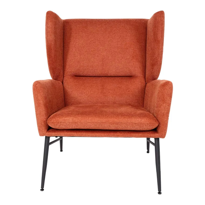 Fauteuil lounge avec repose-pieds dossier enveloppant avec appuie-tête latéraux tissu terracotta marron 96x73x82 cm 04_0006916
