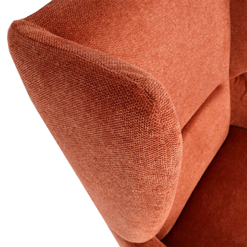 Fauteuil lounge avec repose-pieds dossier enveloppant avec appuie-tête latéraux tissu terracotta marron 96x73x82 cm 04_0006916