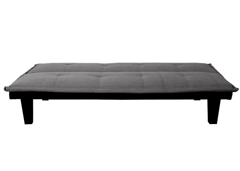 Canapé convertible 3 places avec dossier réglable fonction lit tissu gris foncé 04_0011169